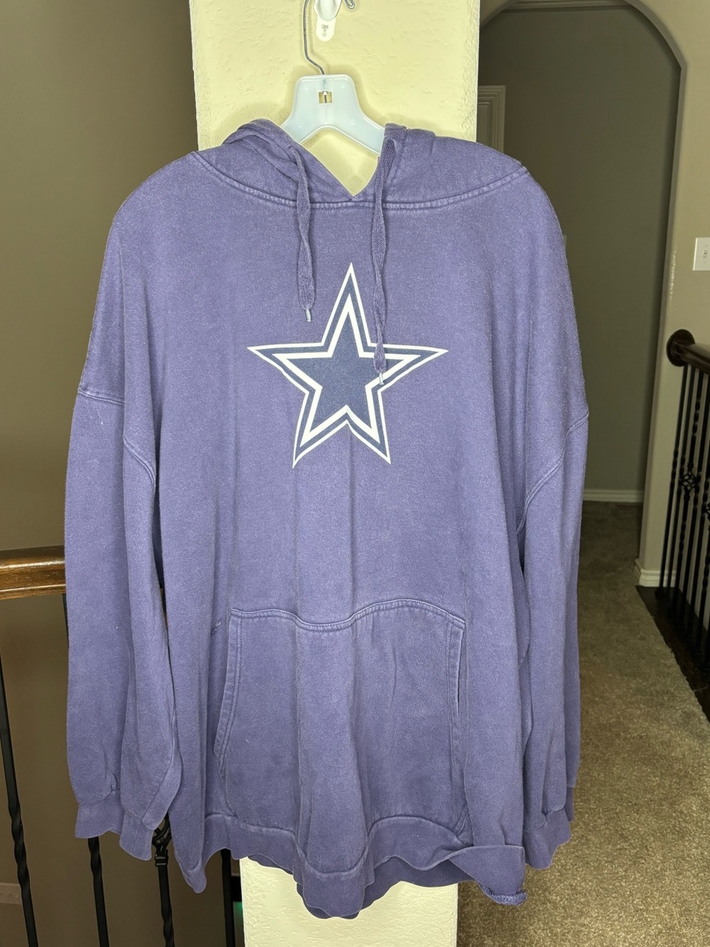 Dallas Cowboys Authentic Graphic Star Pullover Sweatshirt Size 5XL Football